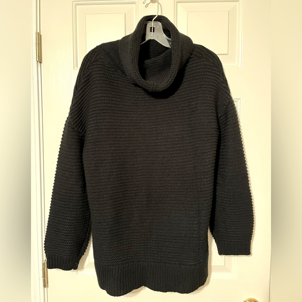 Black knit sweater
